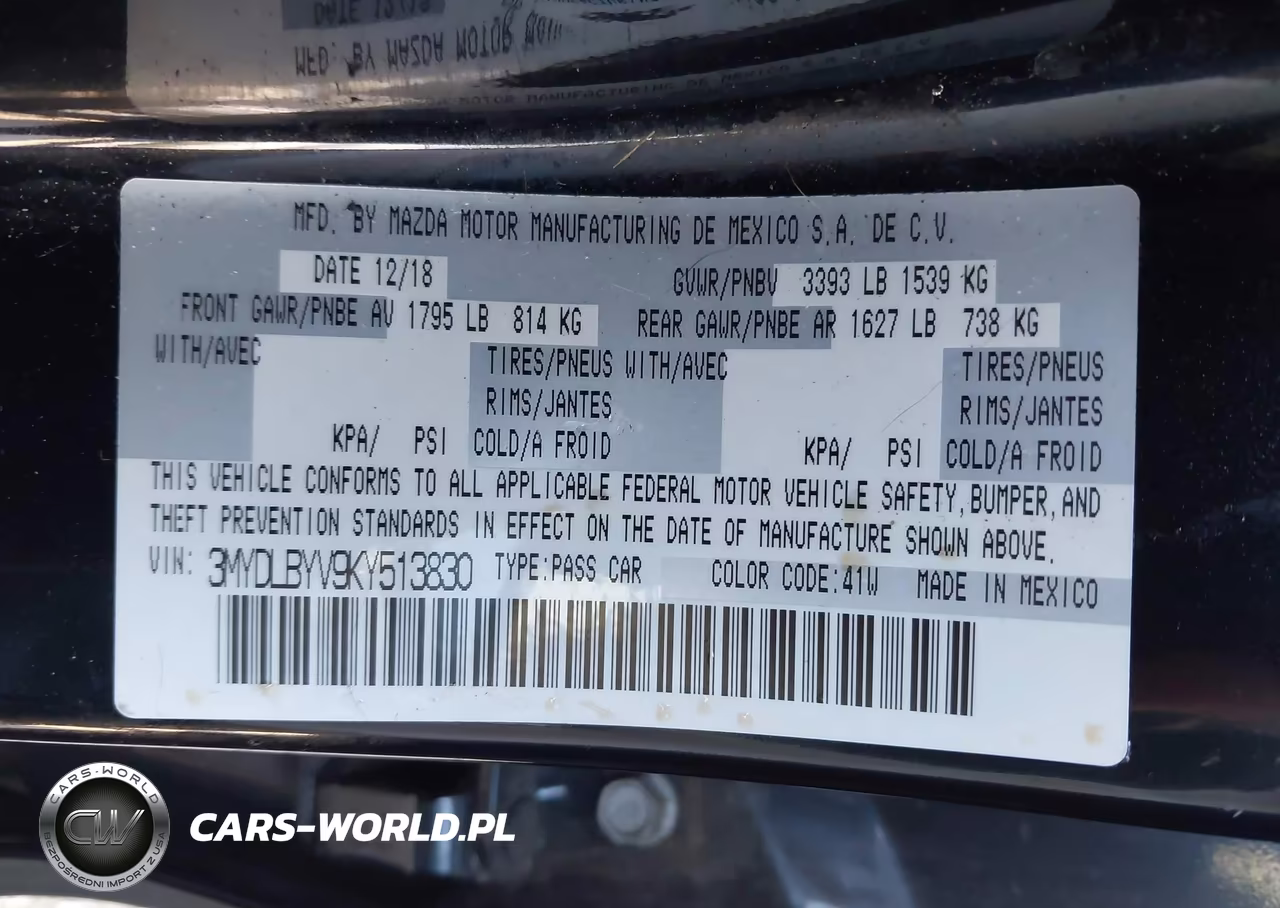 2019 Toyota Yaris Le VIN:3MYDLBYV9KY513830 - 9