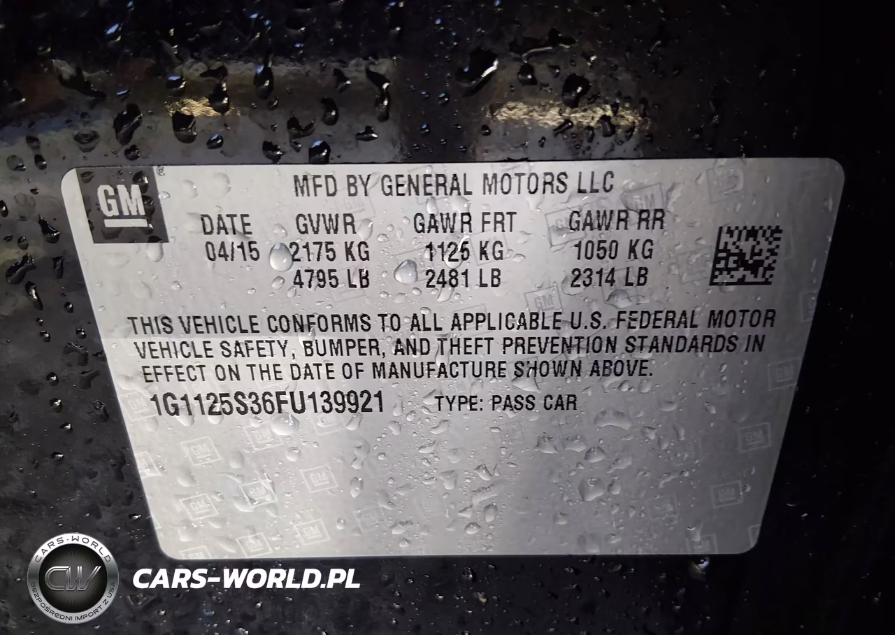 2015 Chevrolet Impala 2Lt VIN:1G1125S36FU139921 - 9