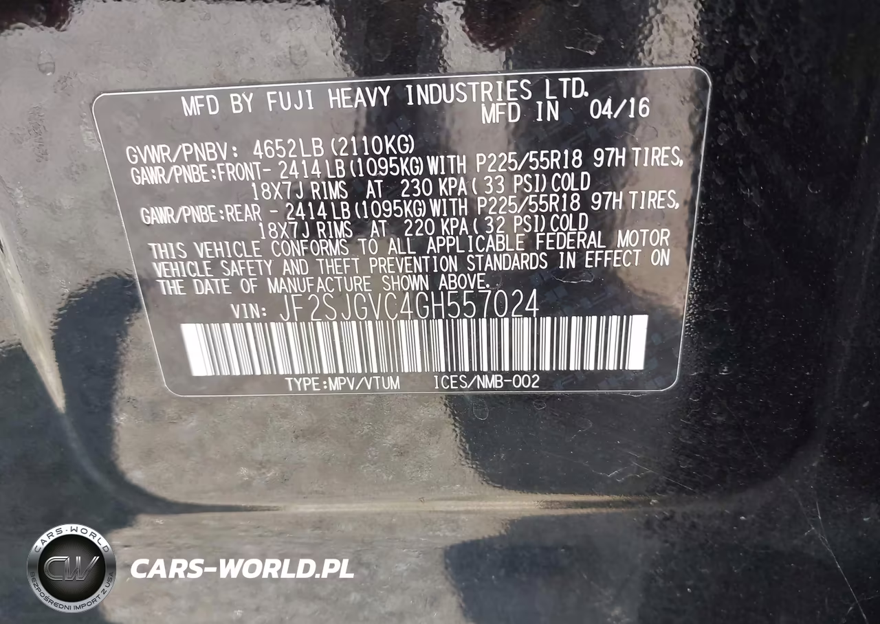 2016 Subaru Forester 2.0Xt Touring VIN:JF2SJGVC4GH557024 - 9