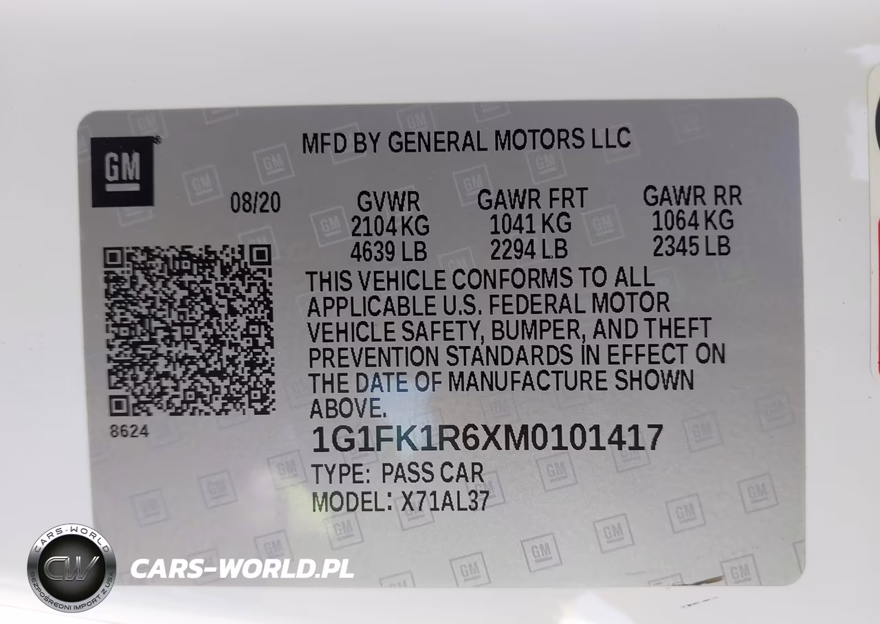 2021 Chevrolet Camaro Rwd Zl1 VIN:1G1FK1R6XM0101417 - 9