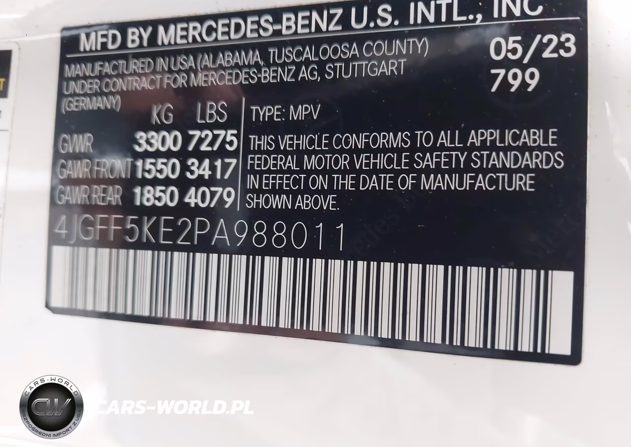 2023 Mercedes-Benz Gls 450 4Matic VIN:4JGFF5KE2PA988011 - 9