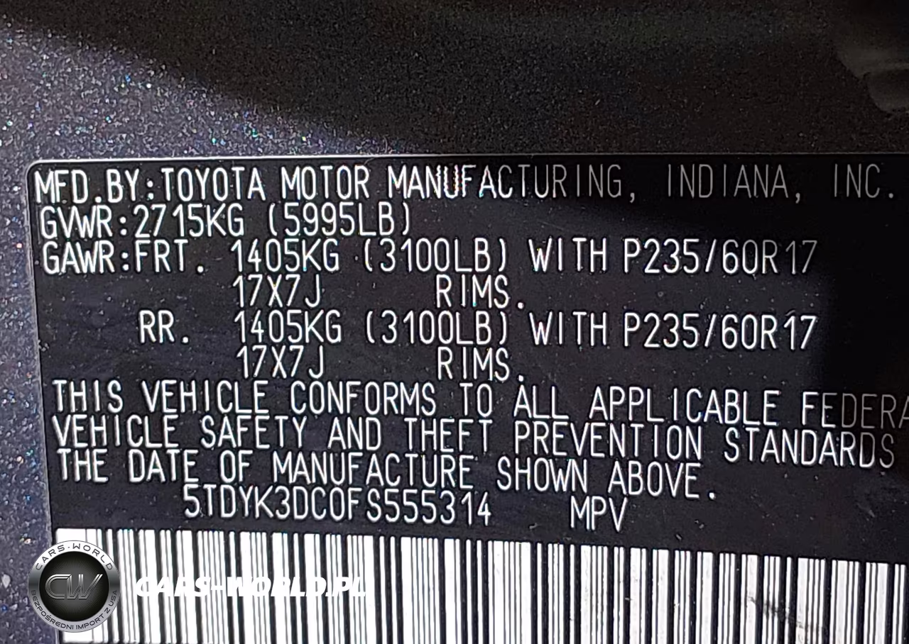 2015 Toyota Sienna Xle 8 Passenger VIN:5TDYK3DC0FS555314 - 9