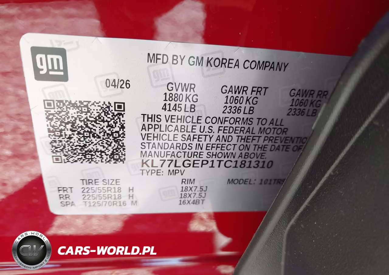 2026 Chevrolet Trax Fwd 1Rs VIN:KL77LGEP1TC181310 - 9