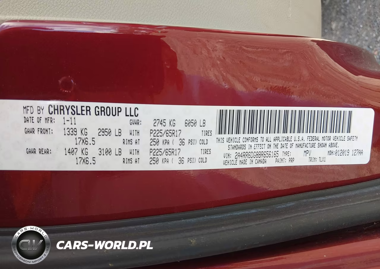 2011 Chrysler Town & Country Limited VIN:2A4RR6DG8BR656165 - 9