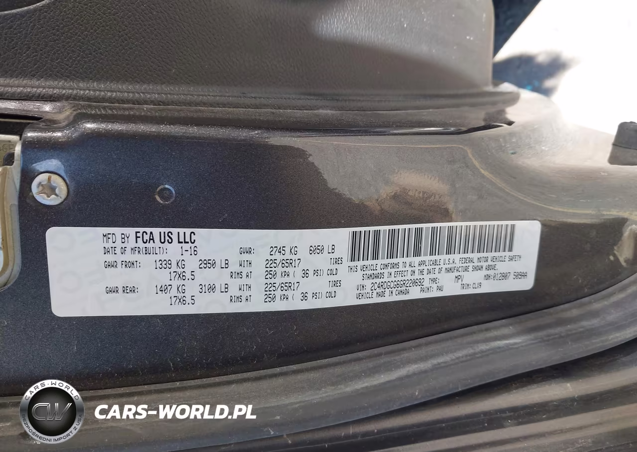 2016 Dodge Grand Caravan Sxt VIN:2C4RDGCG6GR220692 - 9
