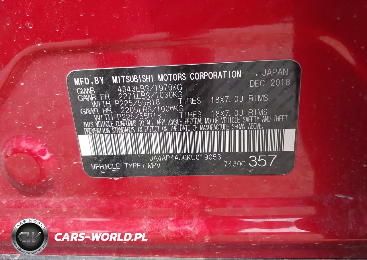 2019 Mitsubishi Outlander Sport 2.0 Se VIN:JA4AP4AU6KU019053 - 9