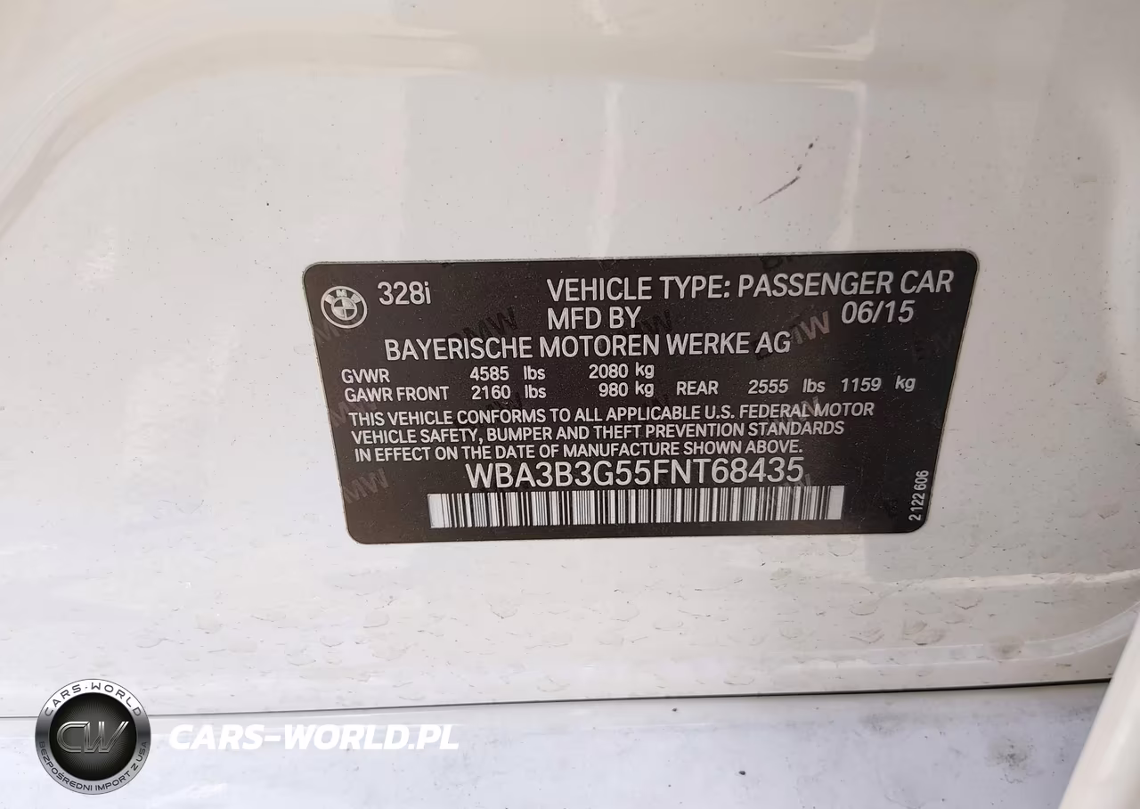 2015 BMW 328I xDrive VIN:WBA3B3G55FNT68435 - 9
