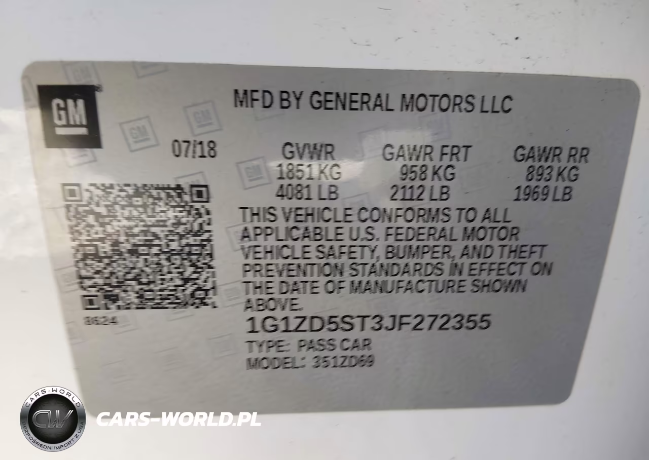 2018 Chevrolet Malibu Lt VIN:1G1ZD5ST3JF272355 - 9