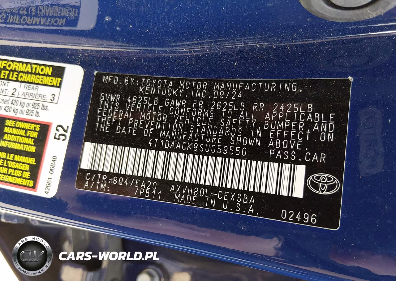 2025 Toyota Camry Se VIN:4T1DAACK8SU059550 - 9