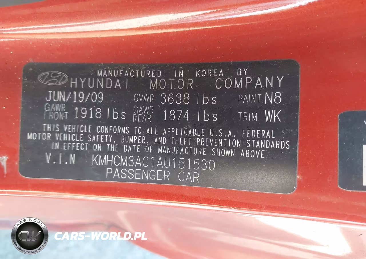 2010 Hyundai Accent Gs VIN:KMHCM3AC1AU151530 - 9
