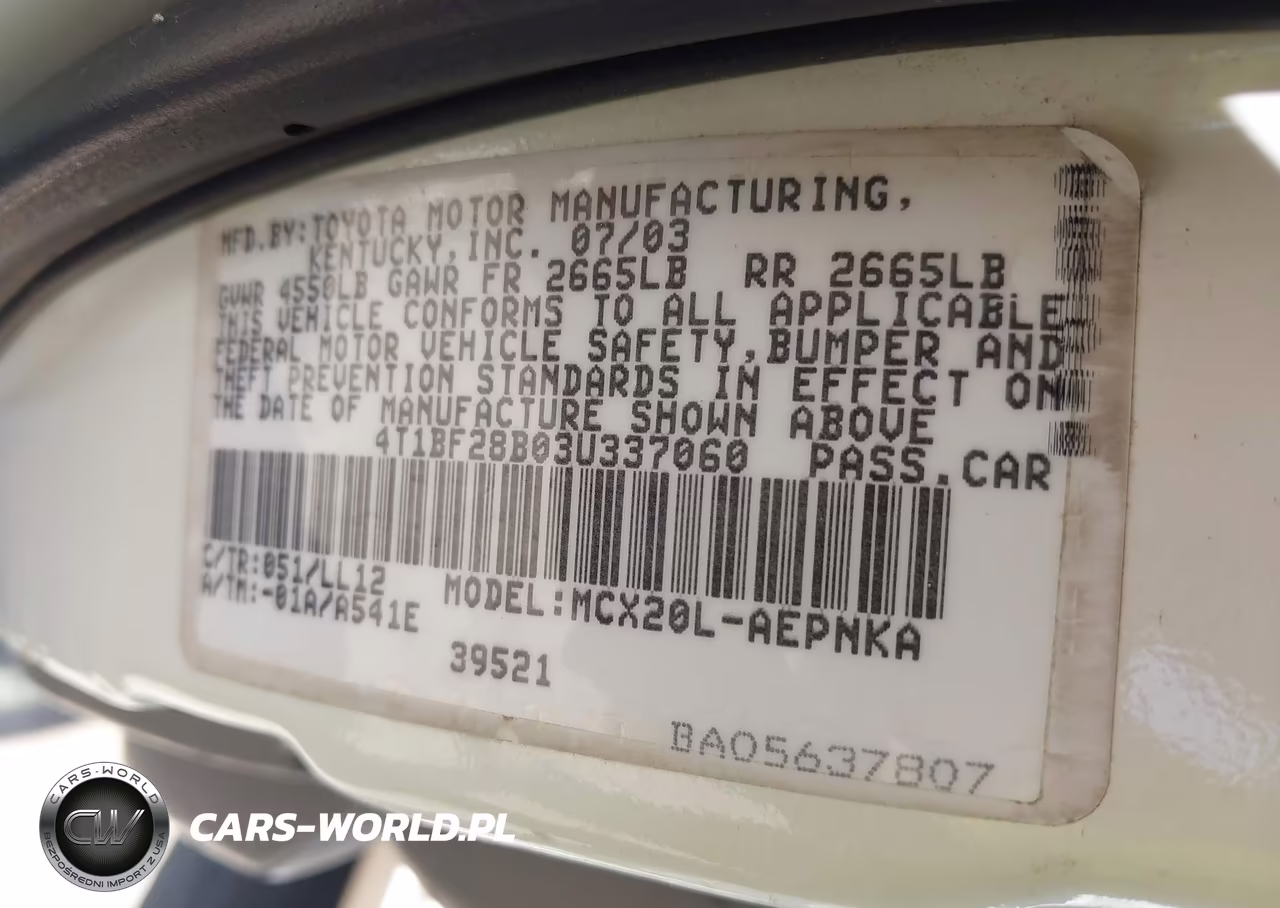 2003 Toyota Avalon Xl VIN:4T1BF28B03U337060 - 9