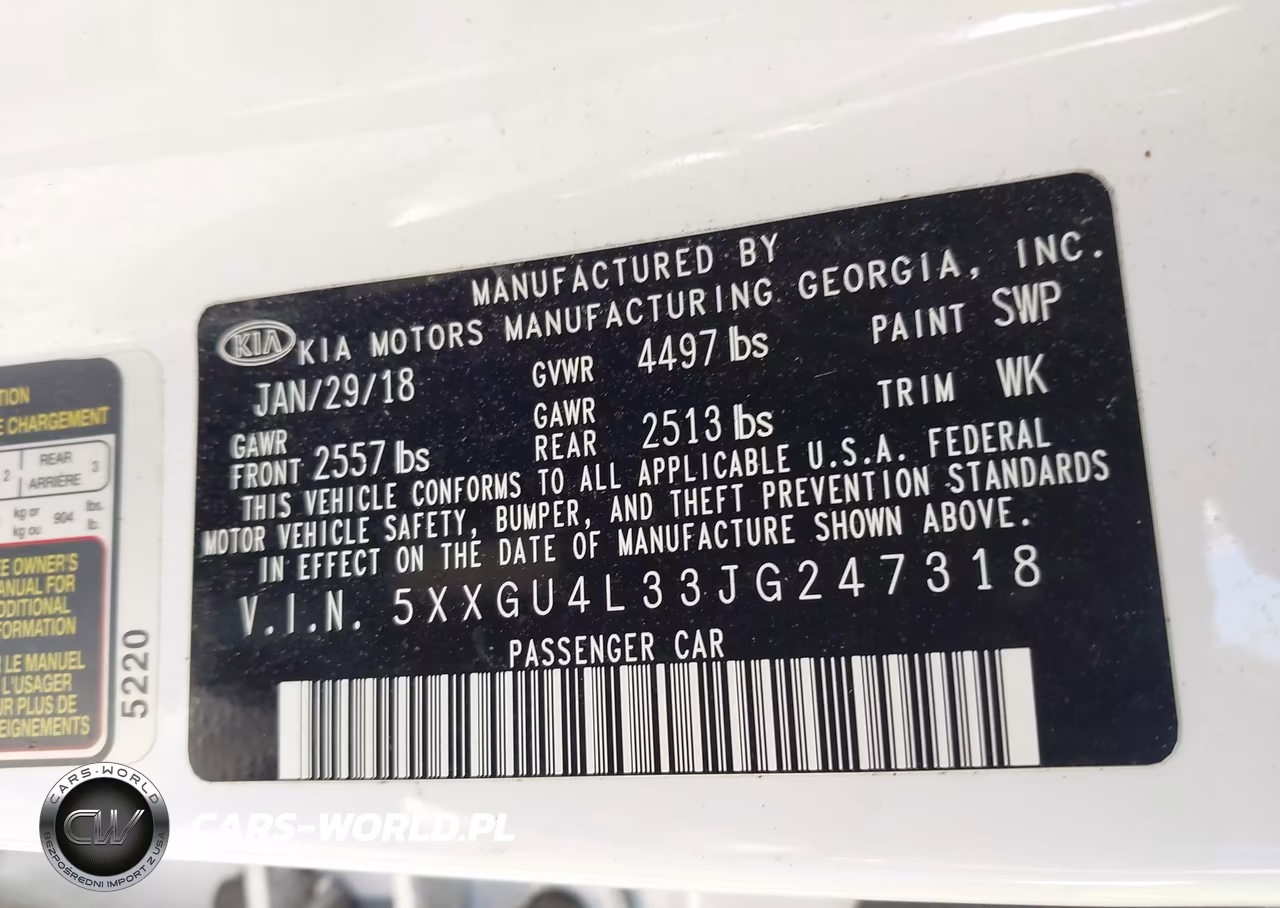 2018 Kia Optima Ex VIN:5XXGU4L33JG247318 - 9