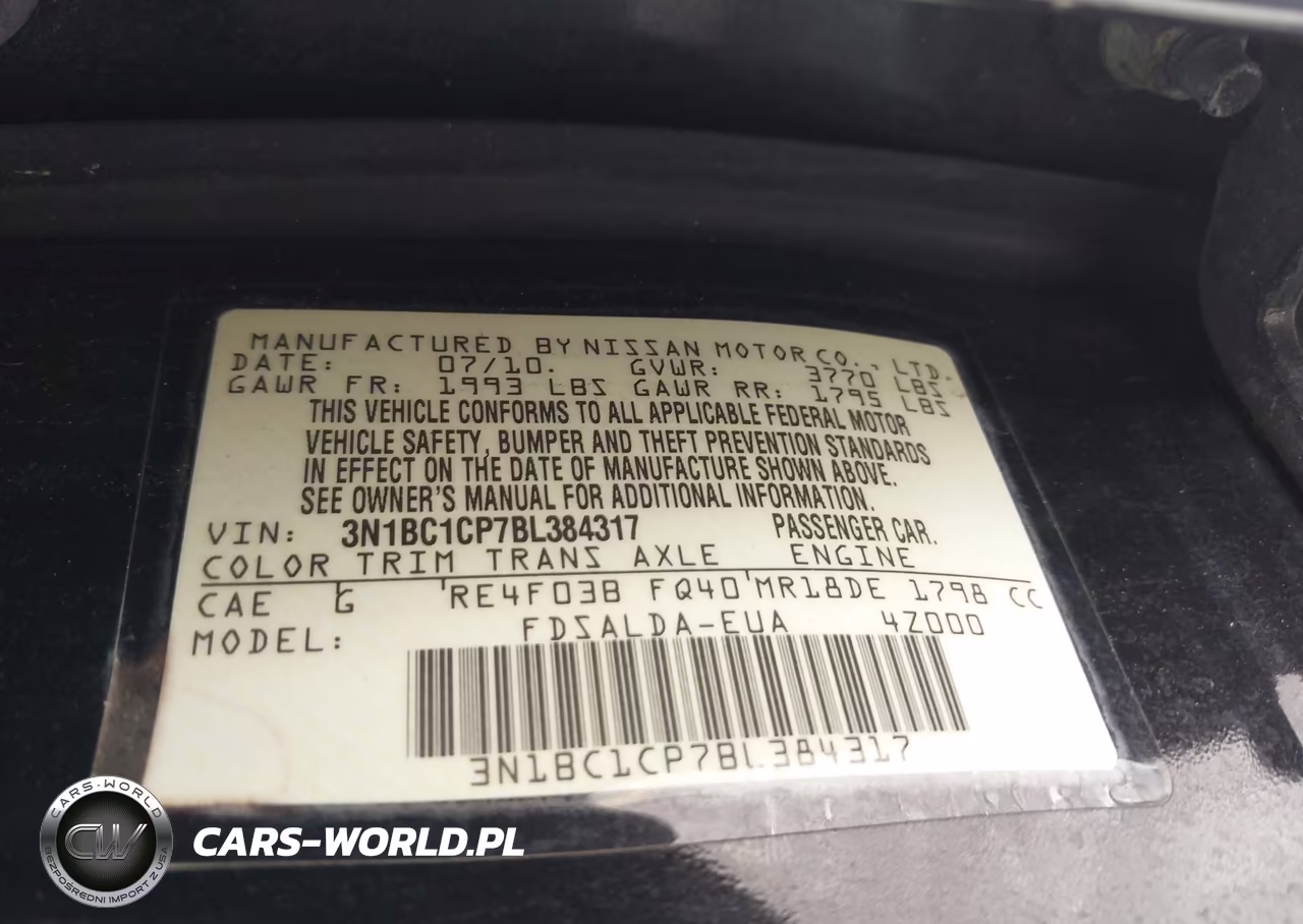 2011 Nissan Versa 1.8S VIN:3N1BC1CP7BL384317 - 9