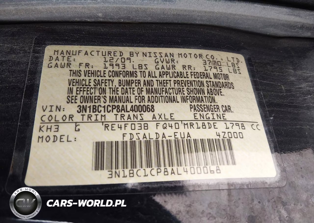 2010 Nissan Versa 1.8S VIN:3N1BC1CP8AL400068 - 9