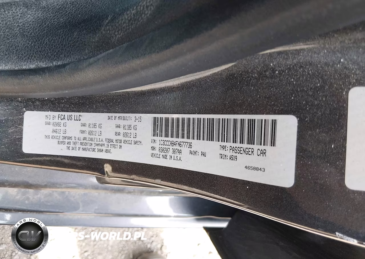 2015 Chrysler 200 Limited VIN:1C3CCCAB4FN677736 - 8