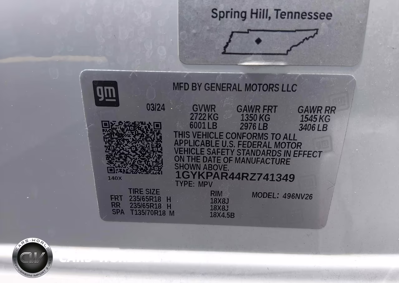 2024 Cadillac Xt6 Fwd Luxury VIN:1GYKPAR44RZ741349 - 9