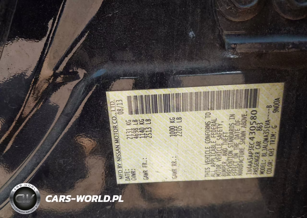2014 Nissan Maxima 3.5 S VIN:1N4AA5AP3EC430580 - 9