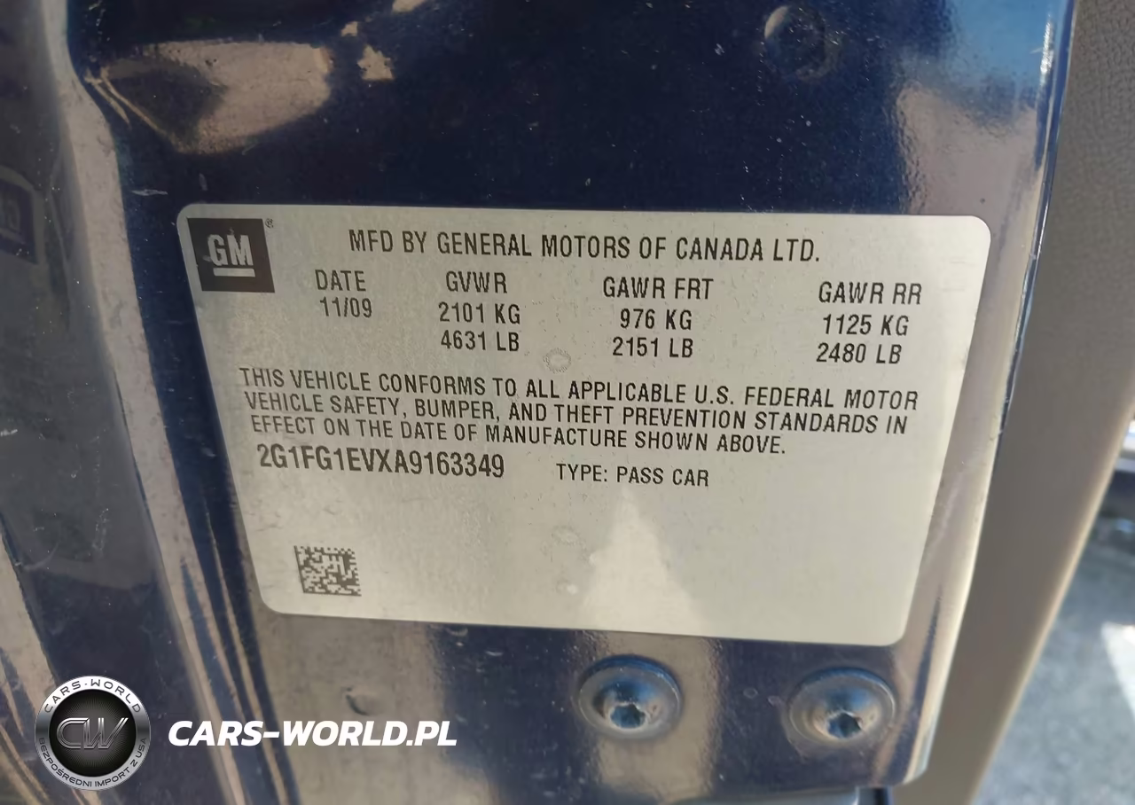2010 Chevrolet Camaro 2Lt VIN:2G1FG1EVXA9163349 - 9