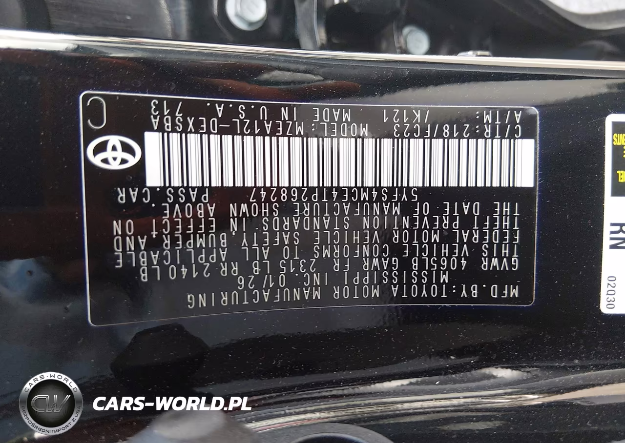 2026 Toyota Corolla Se VIN:5YFS4MCE4TP268247 - 9