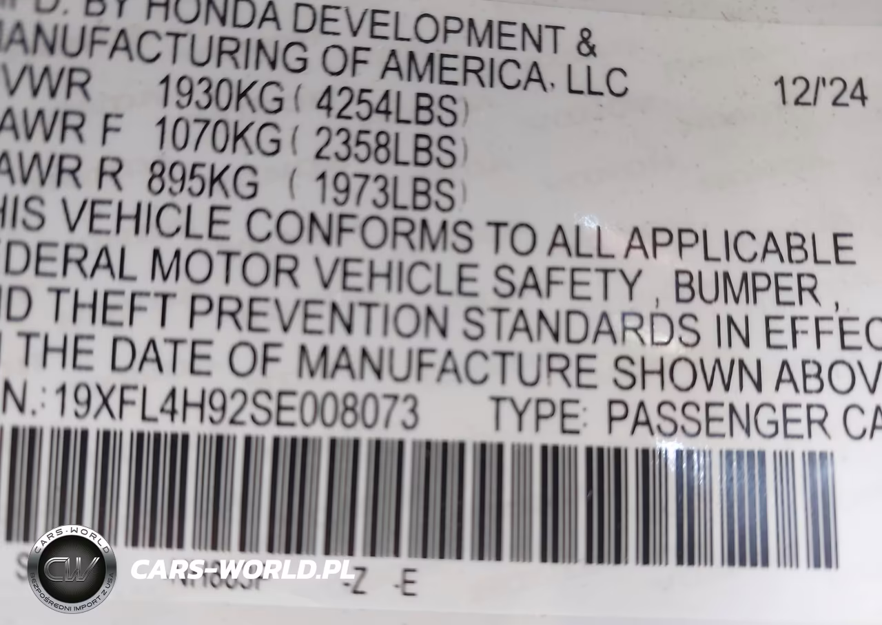 2025 Honda Civic Hybrid Sport Touring VIN:19XFL4H92SE008073 - 9