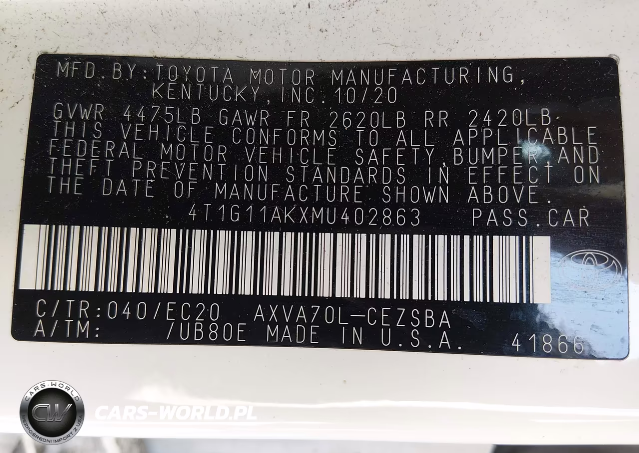 2021 Toyota Camry Se Nightshade Edition VIN:4T1G11AKXMU402863 - 9