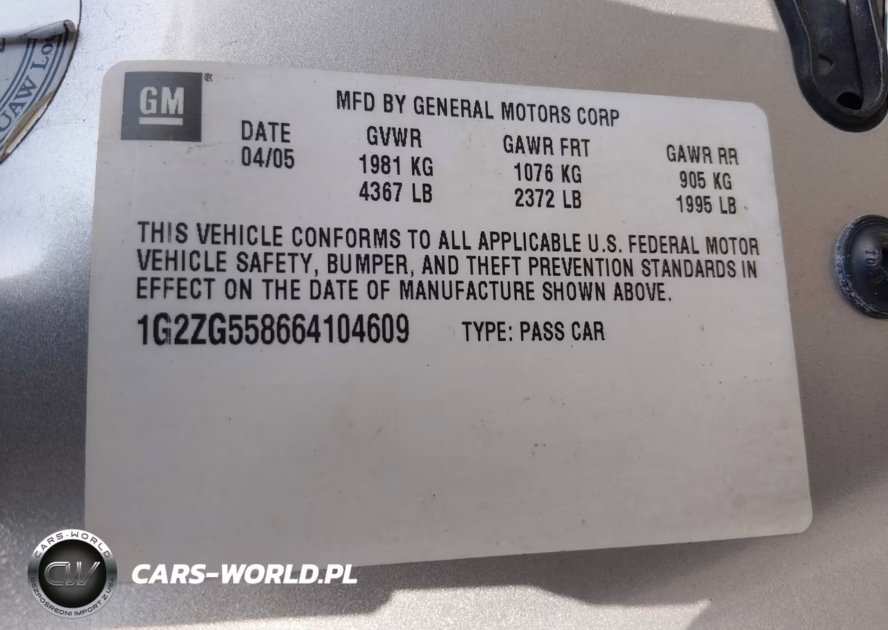 2006 Pontiac G6 VIN:1G2ZG558664104609 - 9