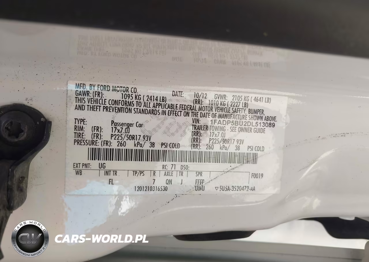 2013 Ford C-Max Hybrid Sel VIN:1FADP5BU2DL513089 - 9