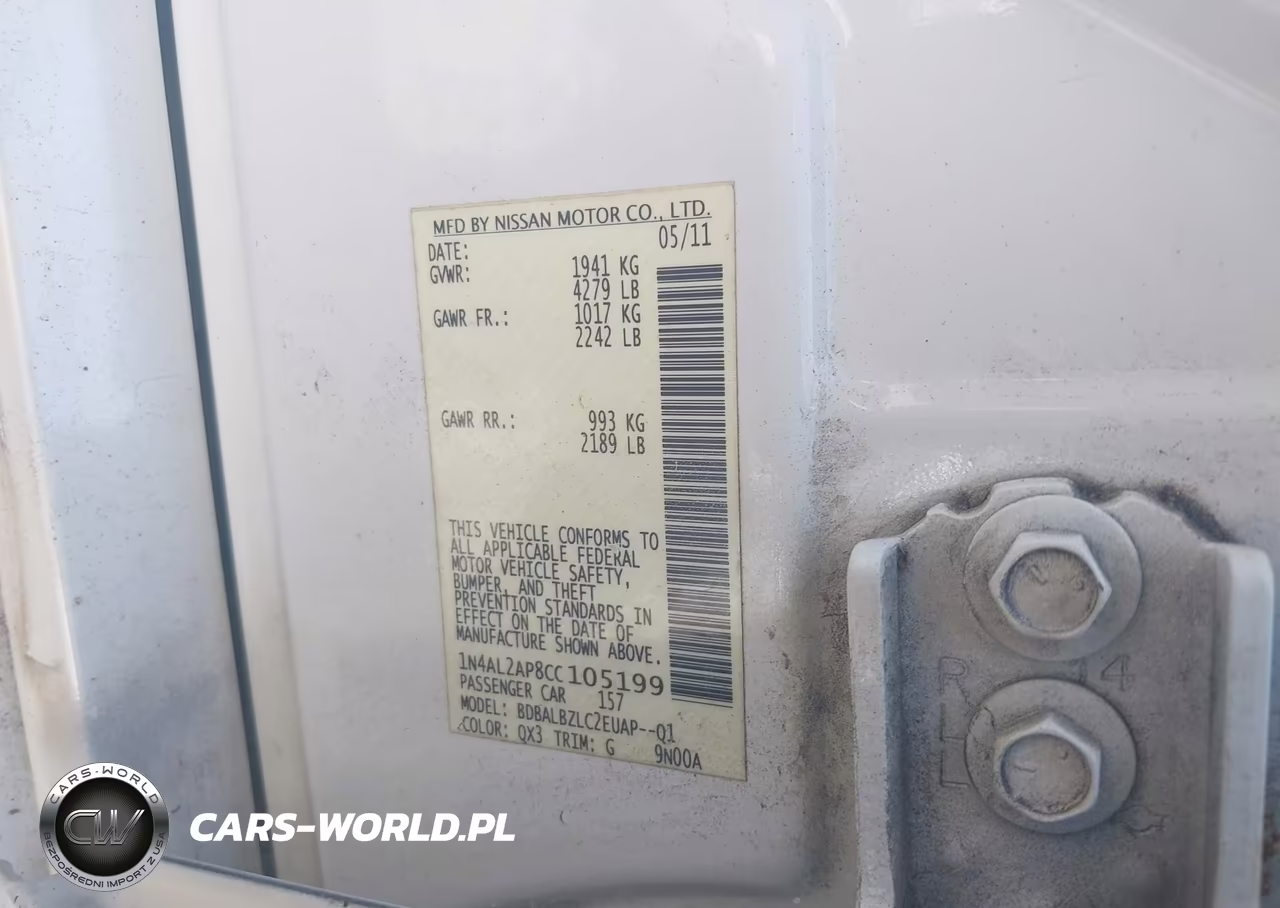 2012 Nissan Altima 2.5 S VIN:1N4AL2AP8CC105199 - 9