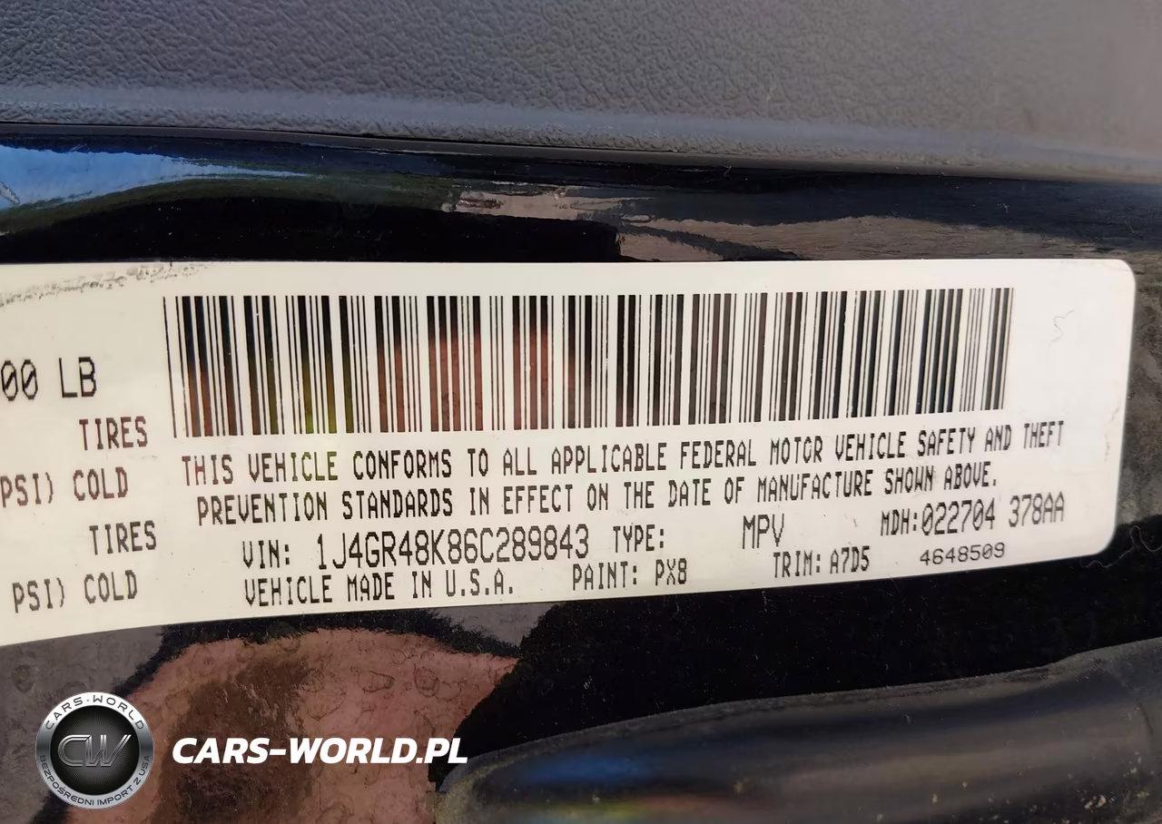 2006 Jeep Grand Cherokee Laredo VIN:1J4GR48K86C289843 - 9
