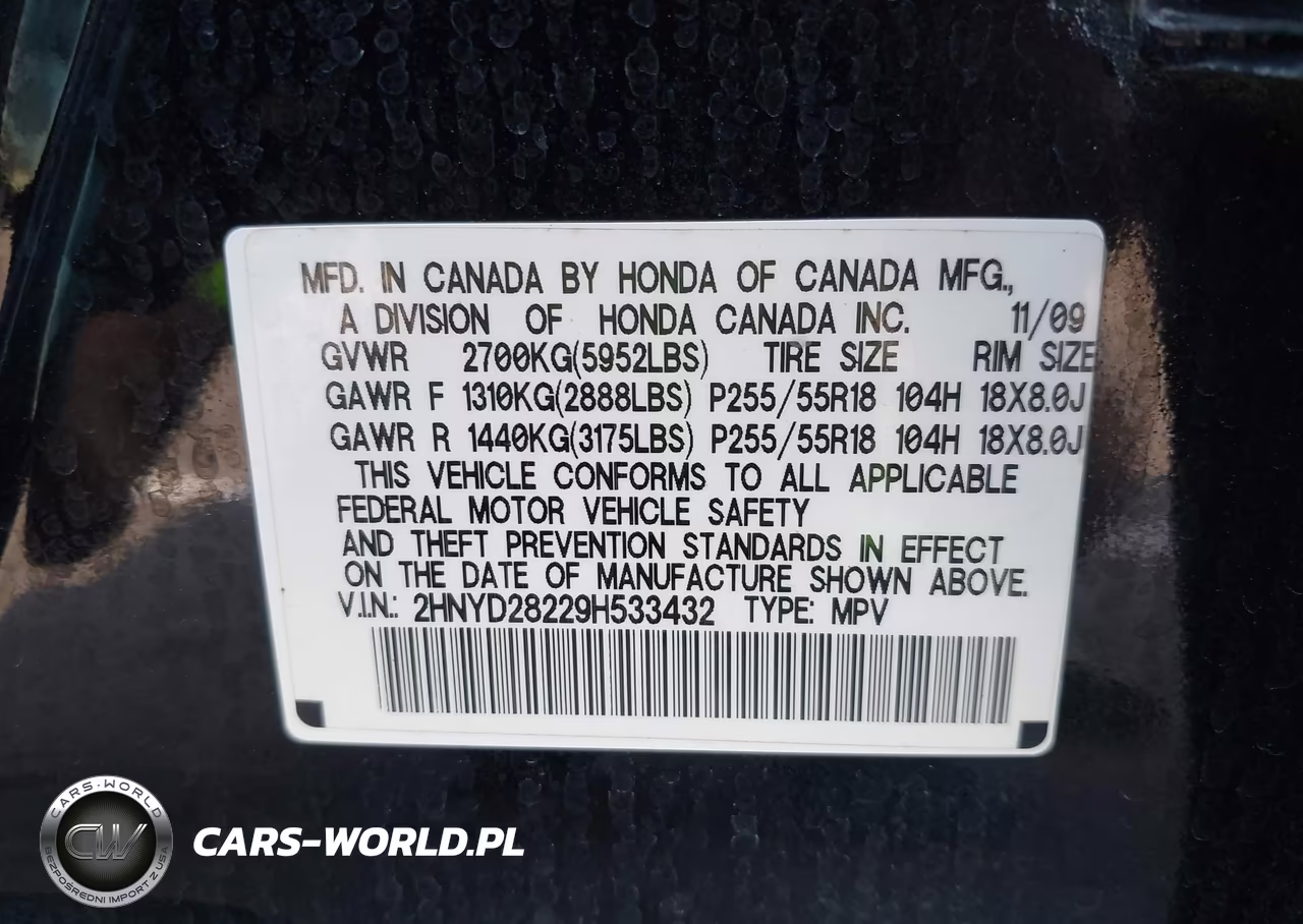 2009 Acura Mdx VIN:2HNYD28229H533432 - 9