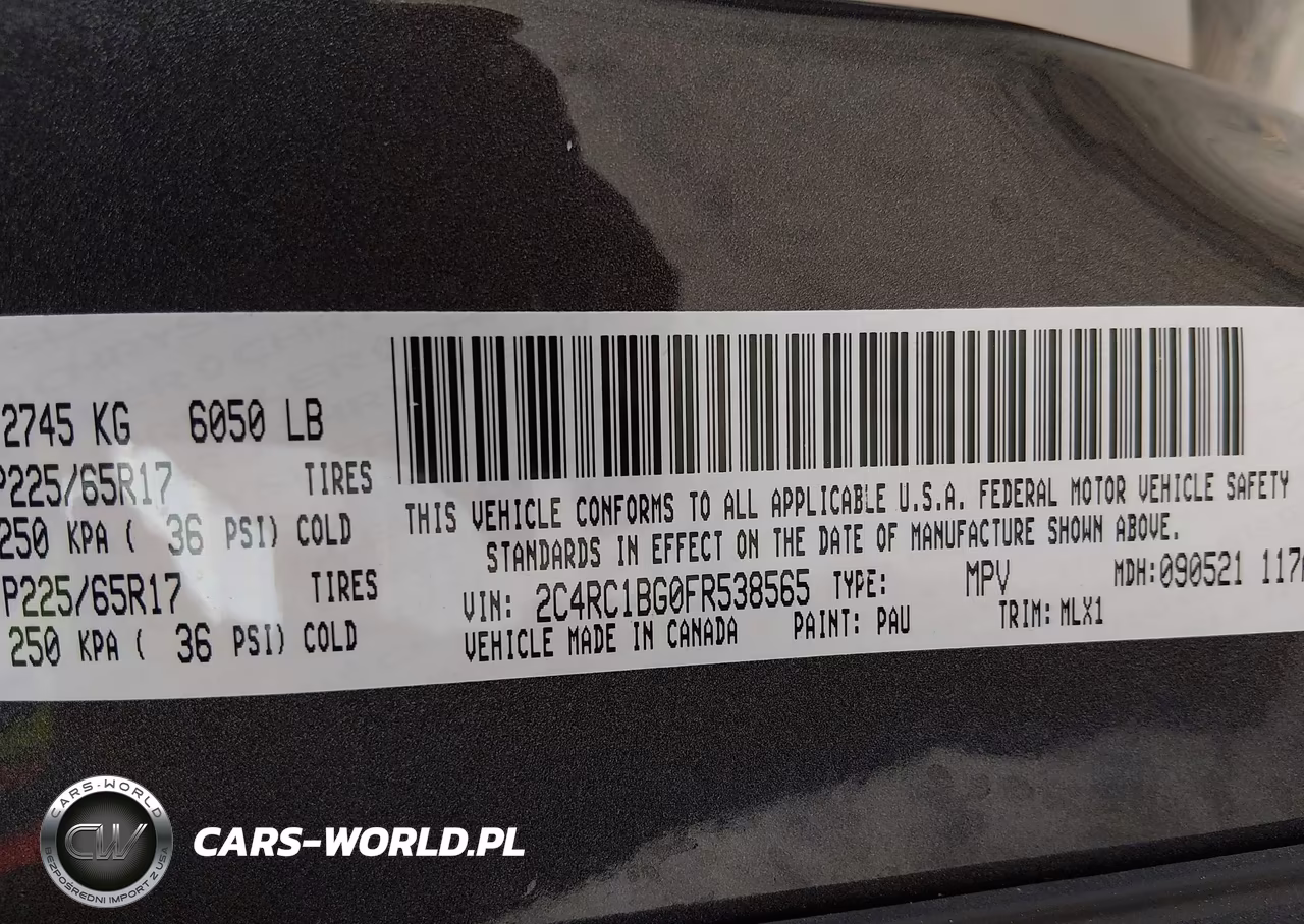 2015 Chrysler Town & Country Touring VIN:2C4RC1BG0FR538565 - 9
