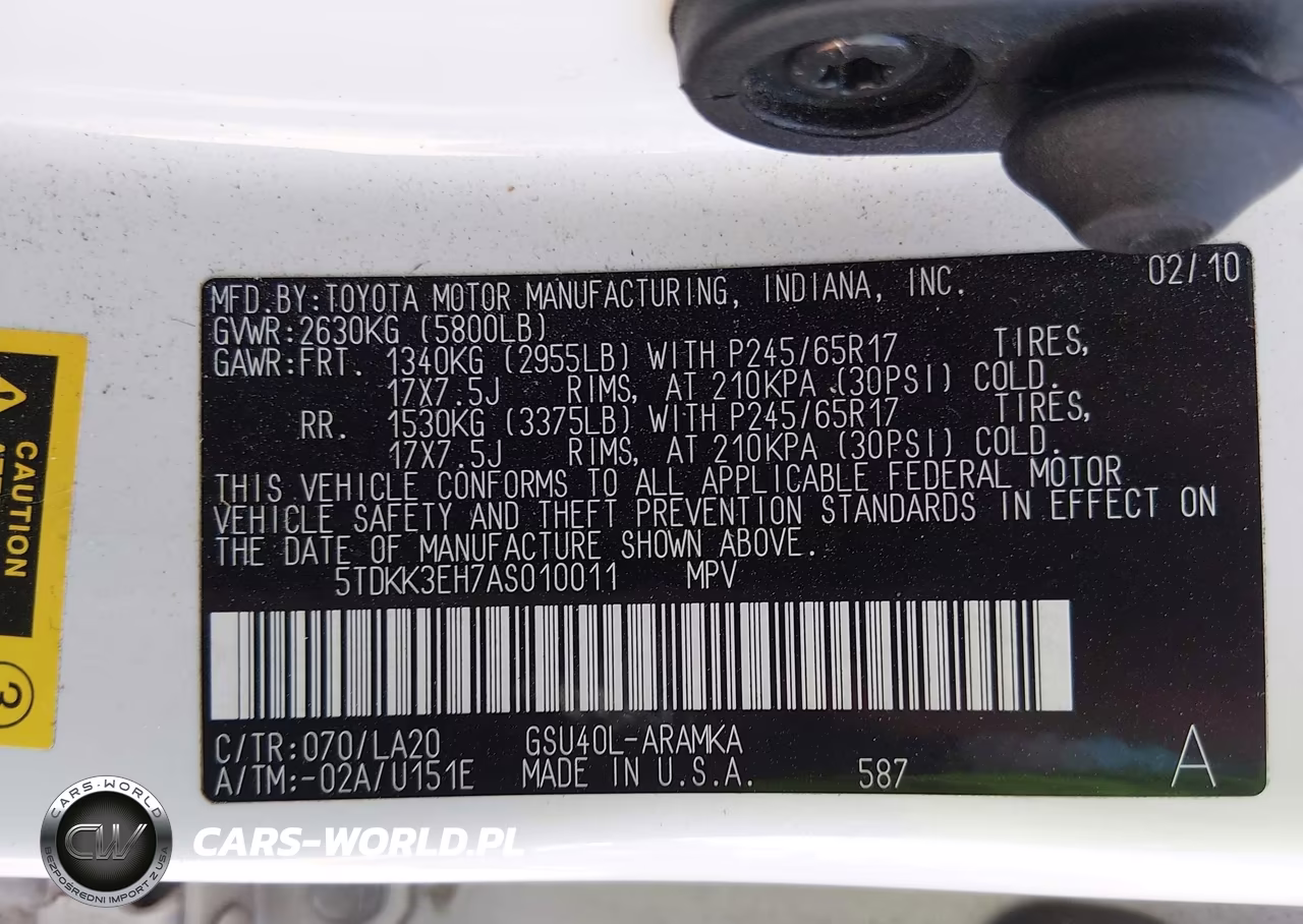 2010 Toyota Highlander Se V6 VIN:5TDKK3EH7AS010011 - 9