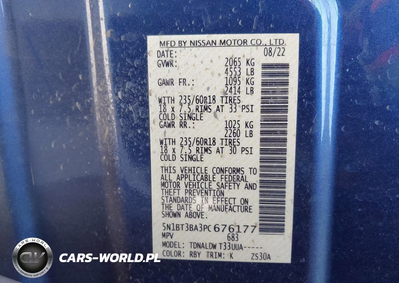 2023 Nissan Rogue Sv Fwd VIN:5N1BT3BA3PC676177 - 9