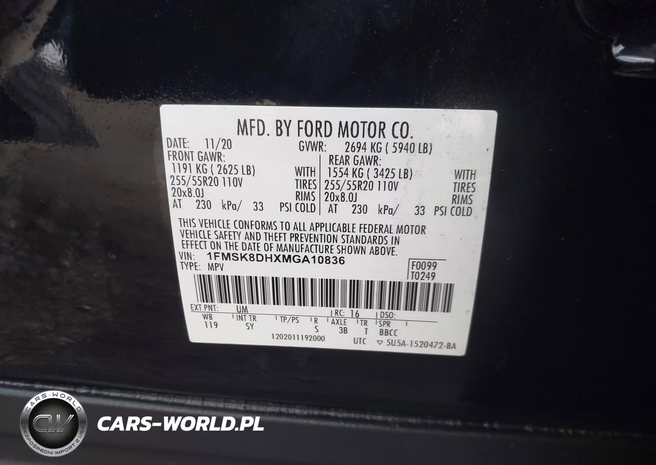 2021 Ford Explorer Xlt VIN:1FMSK8DHXMGA10836 - 9