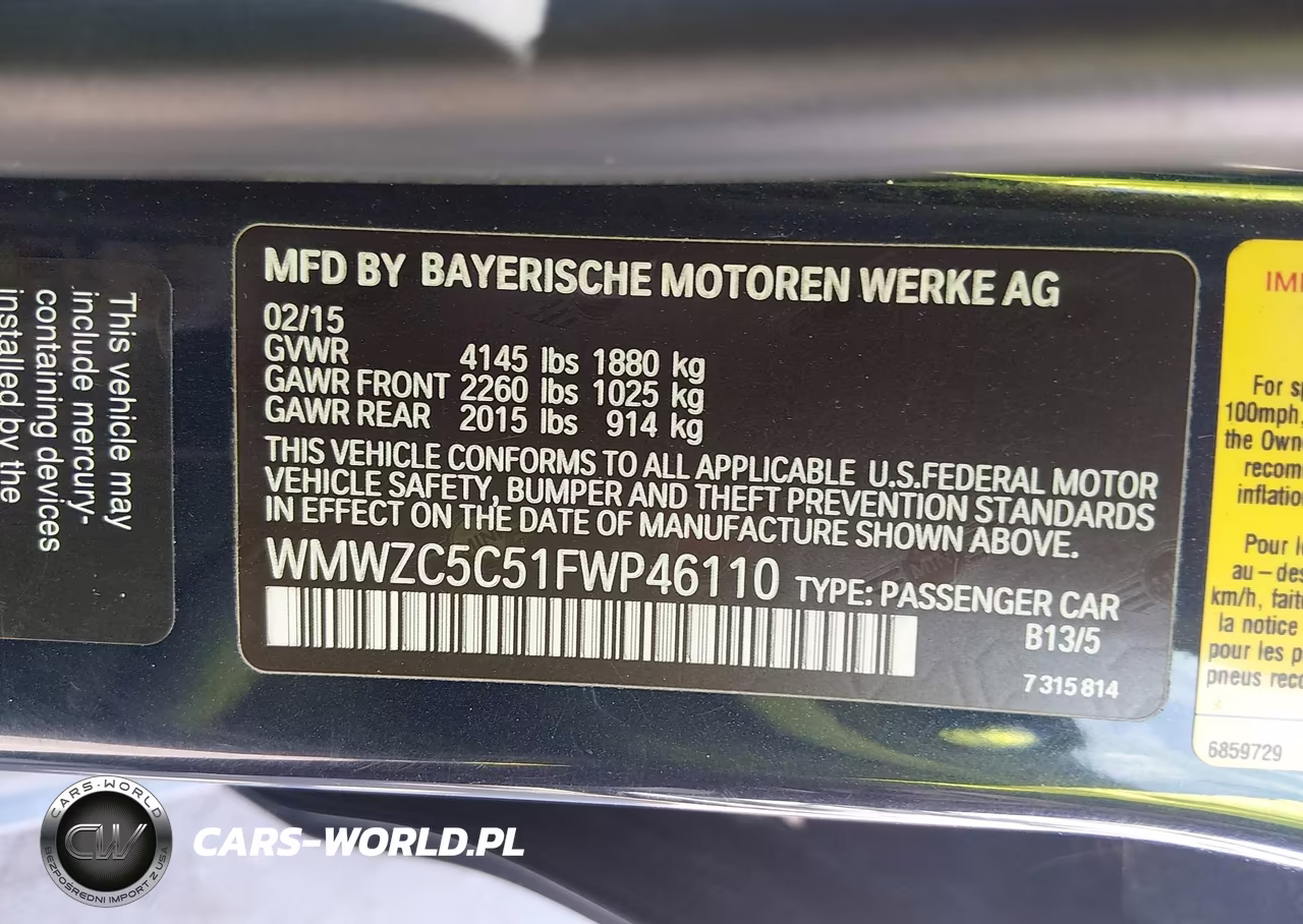 2015 Mini Countryman Cooper S VIN:WMWZC5C51FWP46110 - 9