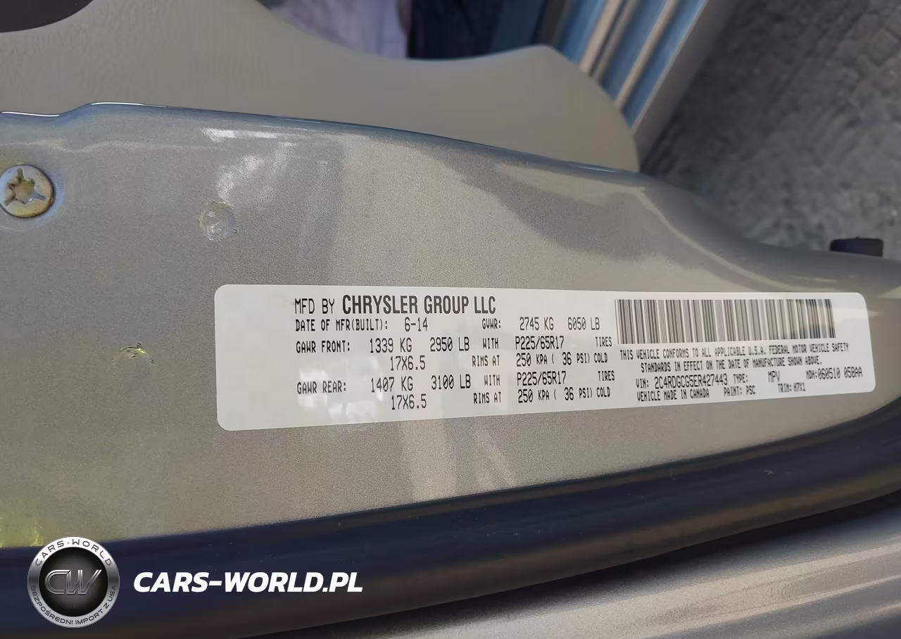 2014 Dodge Grand Caravan Sxt VIN:2C4RDGCG5ER427443 - 9