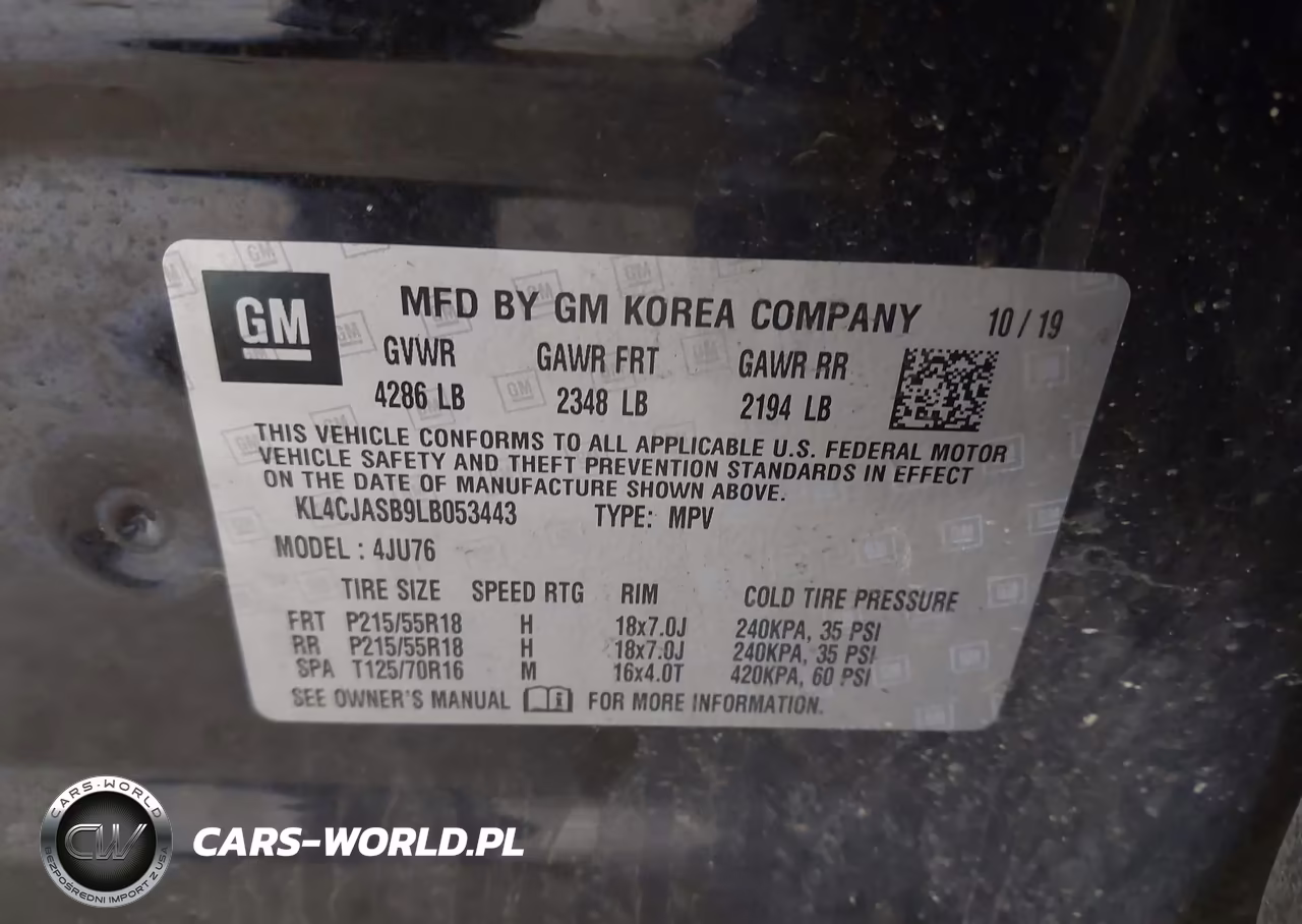 2020 Buick Encore Fwd Preferred VIN:KL4CJASB9LB053443 - 9