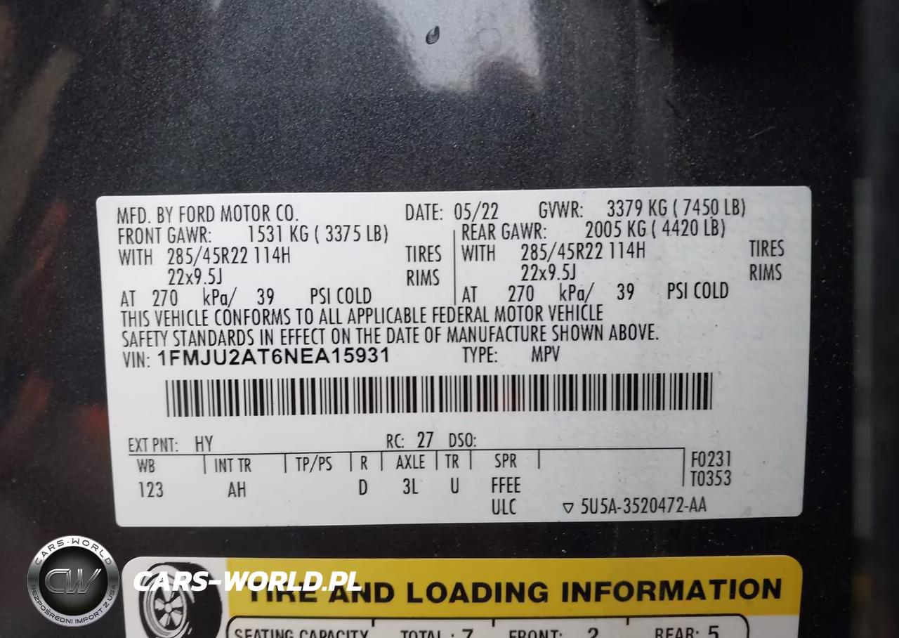 2022 Ford Expedition Limited VIN:1FMJU2AT6NEA15931 - 9