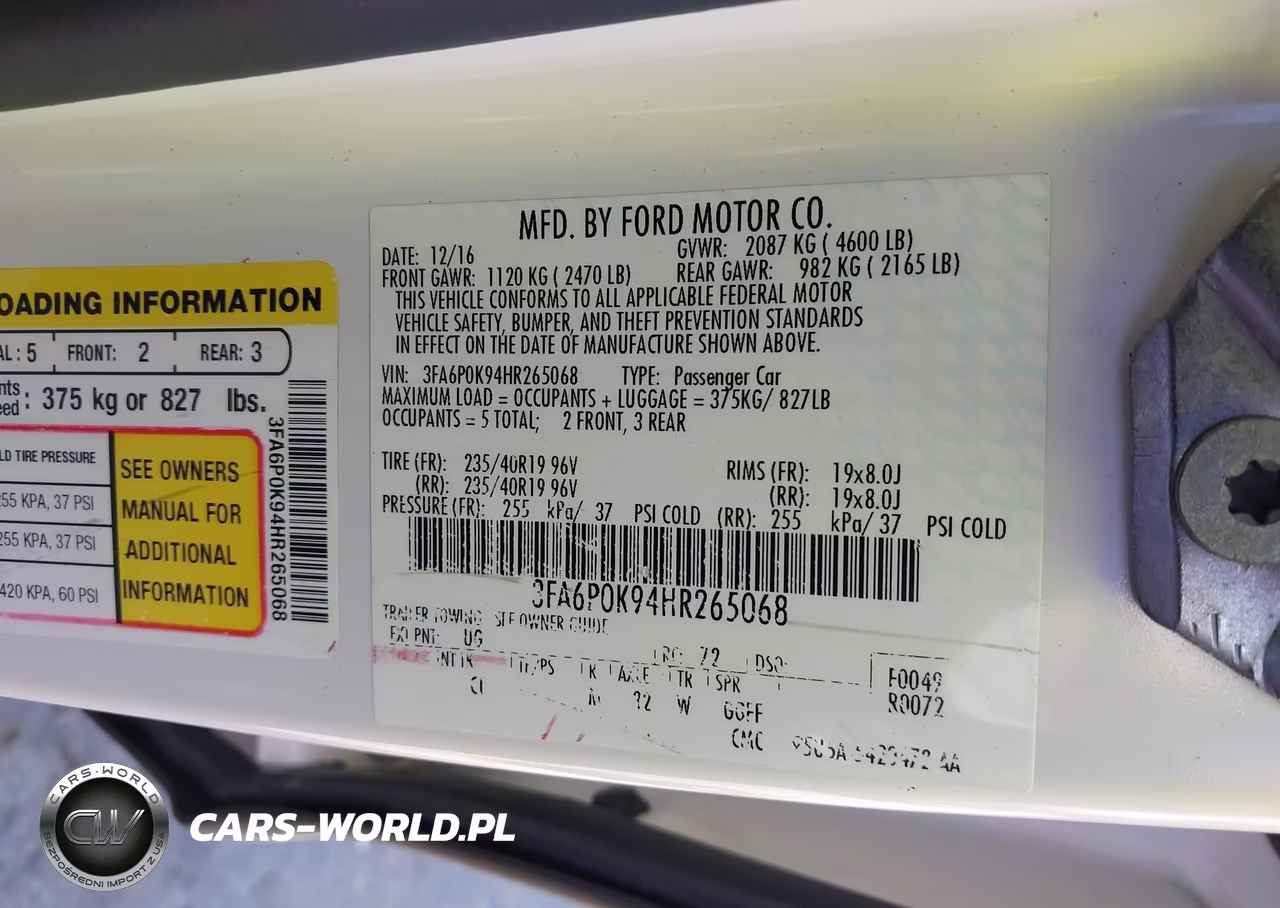 2017 Ford Fusion Titanium VIN:3FA6P0K94HR265068 - 9