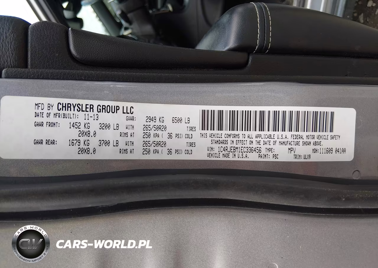 2014 Jeep Grand Cherokee Limited VIN:1C4RJEBM1EC336456 - 9