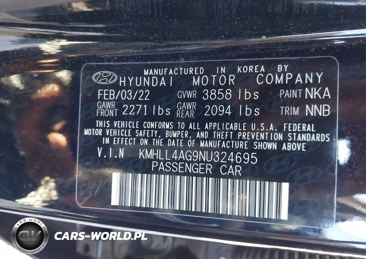 2022 Hyundai Elantra Se VIN:KMHLL4AG9NU324695 - 9