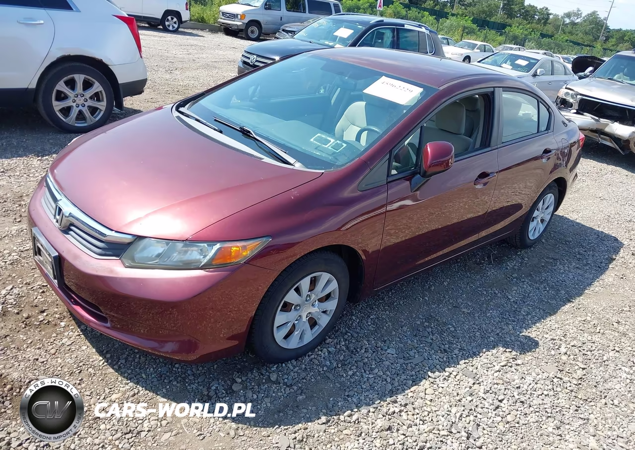 2012 Honda Civic Lx VIN:19XFB2F55CE375655 - 2