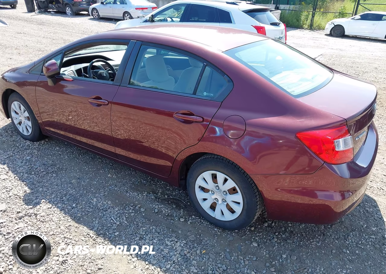 2012 Honda Civic Lx VIN:19XFB2F55CE375655 - 3