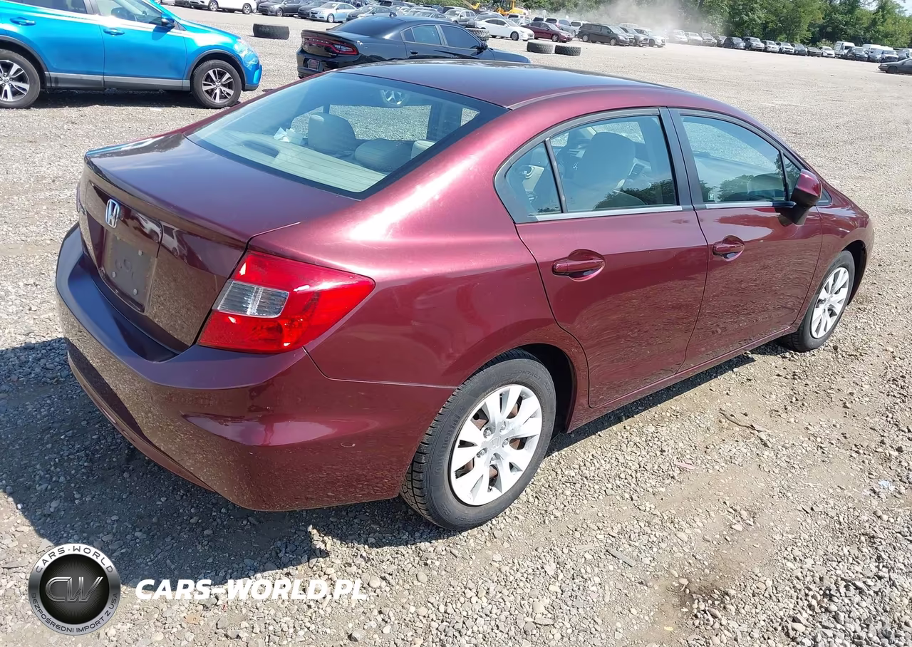 2012 Honda Civic Lx VIN:19XFB2F55CE375655 - 4