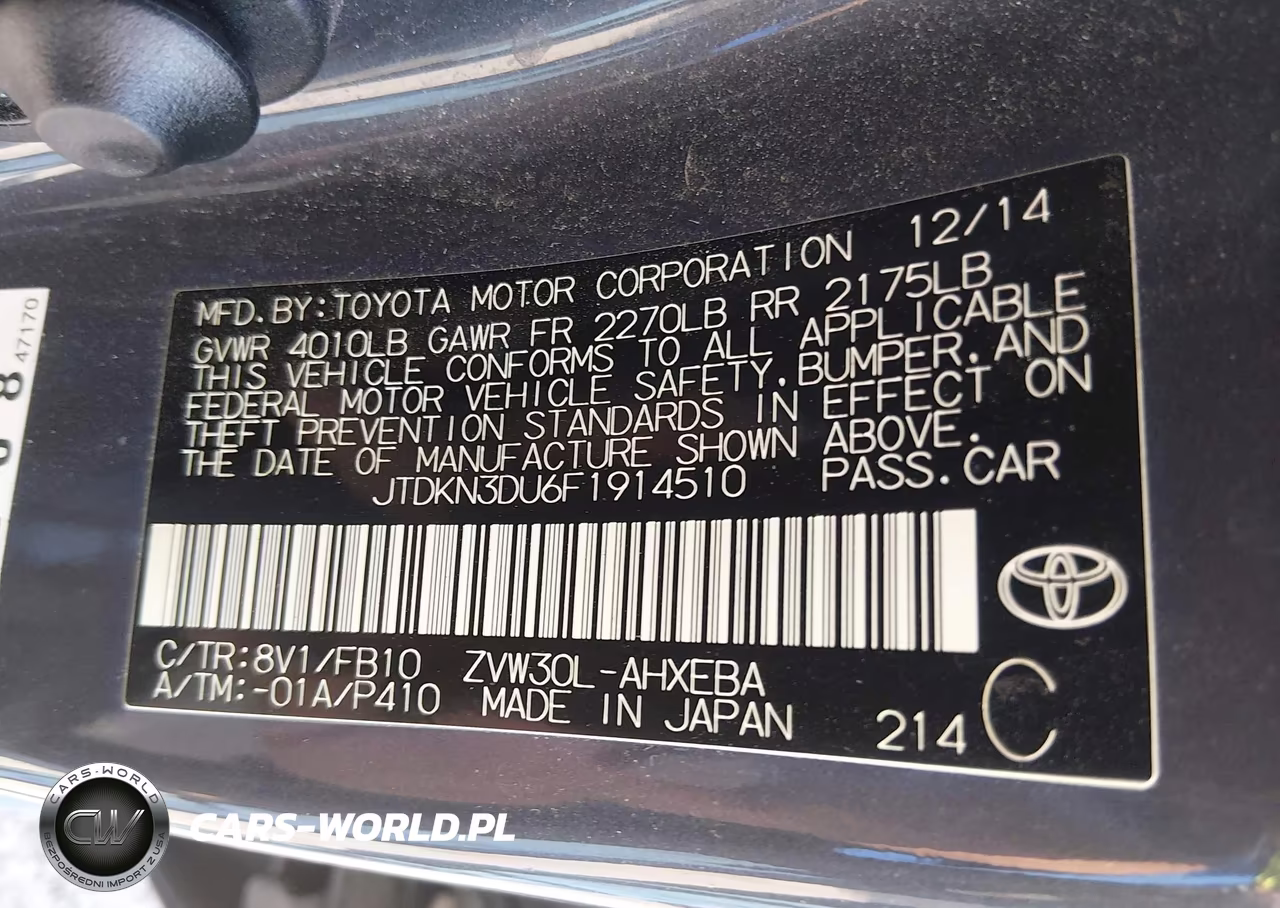 2015 Toyota Prius Three VIN:JTDKN3DU6F1914510 - 9