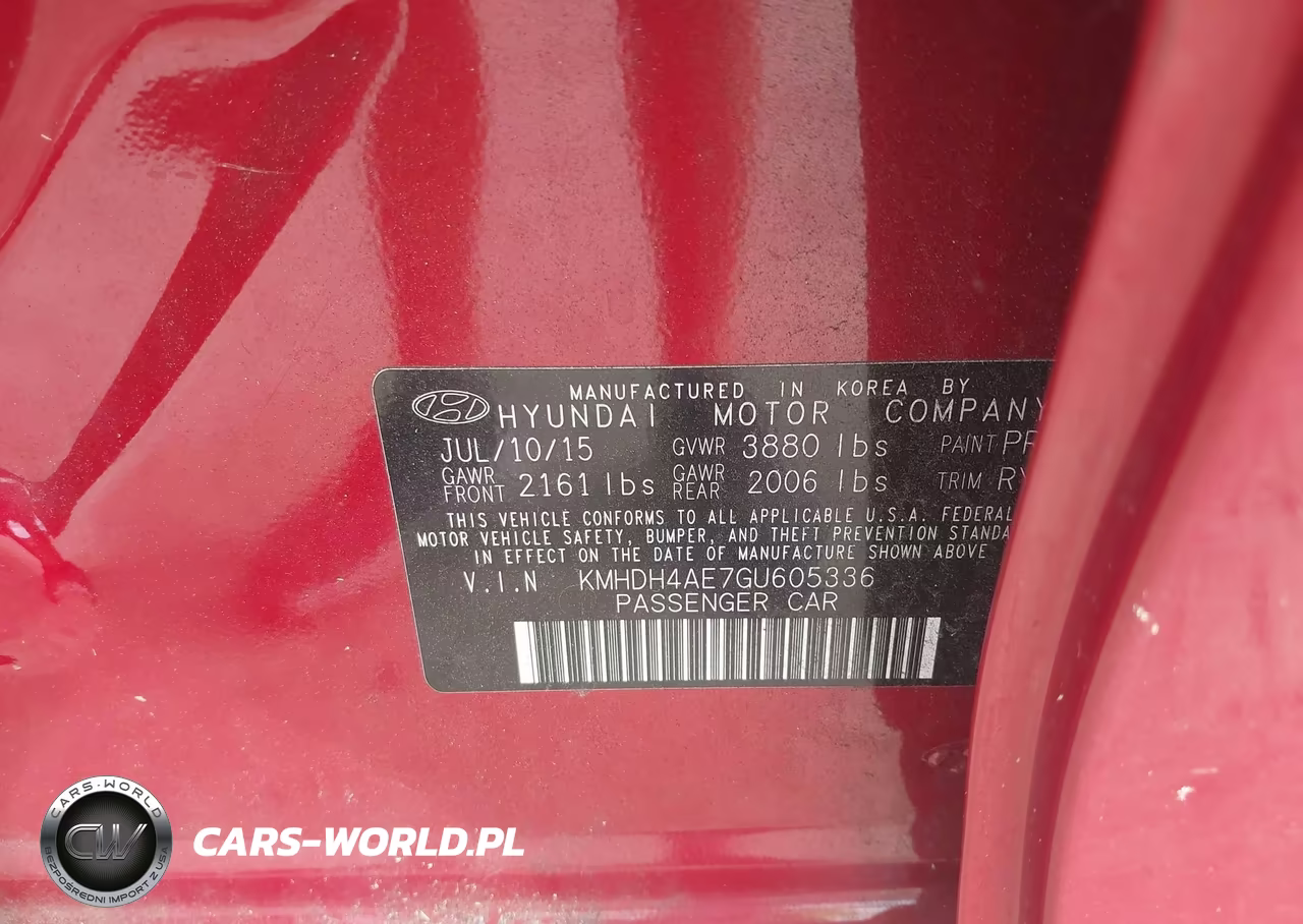 2016 Hyundai Elantra Value Edition VIN:KMHDH4AE7GU605336 - 9