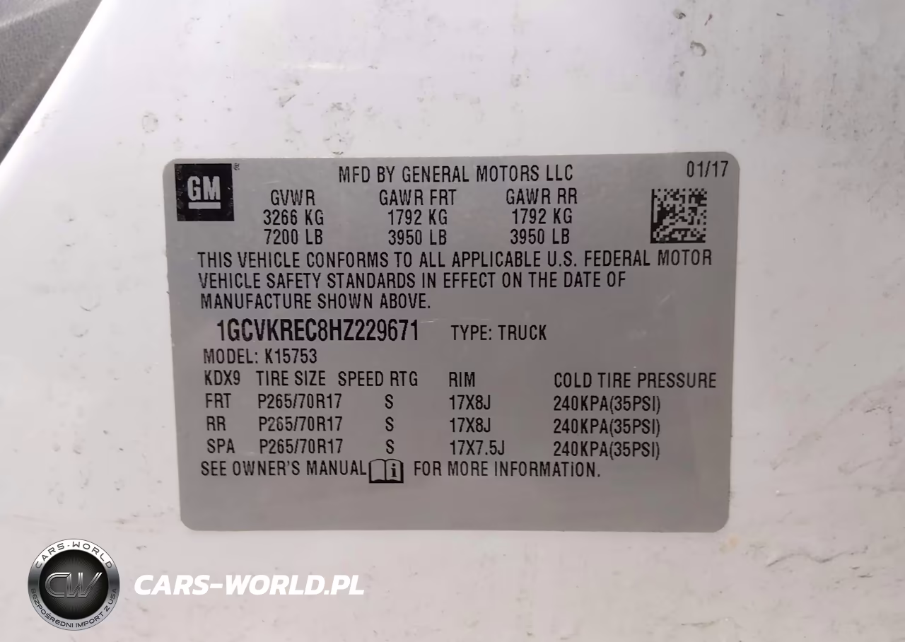 2017 Chevrolet Silverado 1500 Lt VIN:1GCVKREC8HZ229671 - 9