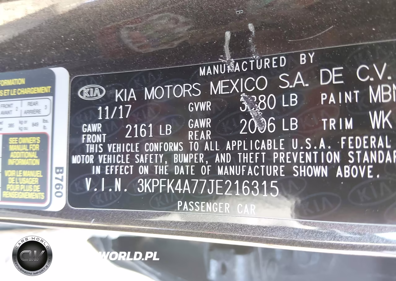 2018 Kia Forte Lx VIN:3KPFK4A77JE216315 - 9