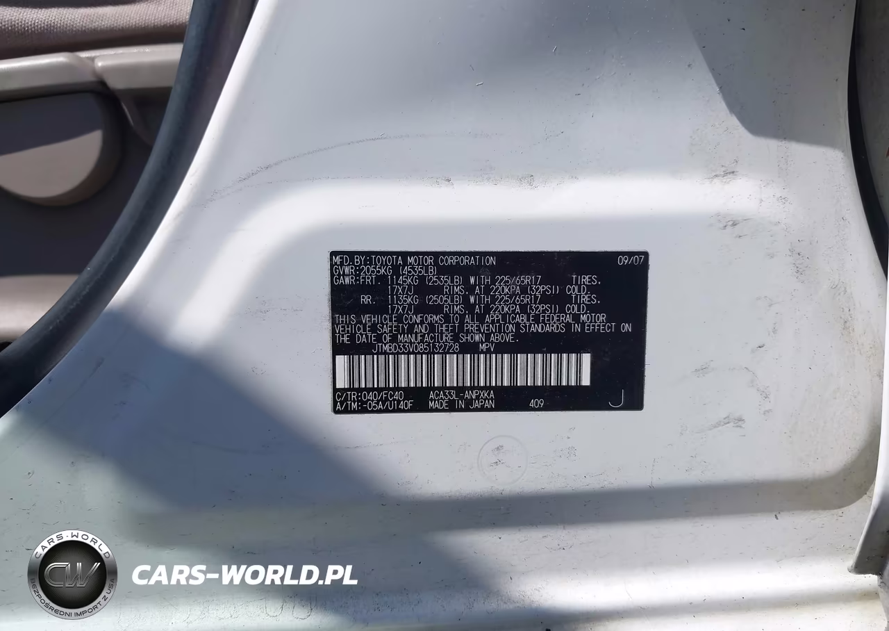 2008 Toyota Rav4 VIN:JTMBD33V085132728 - 9