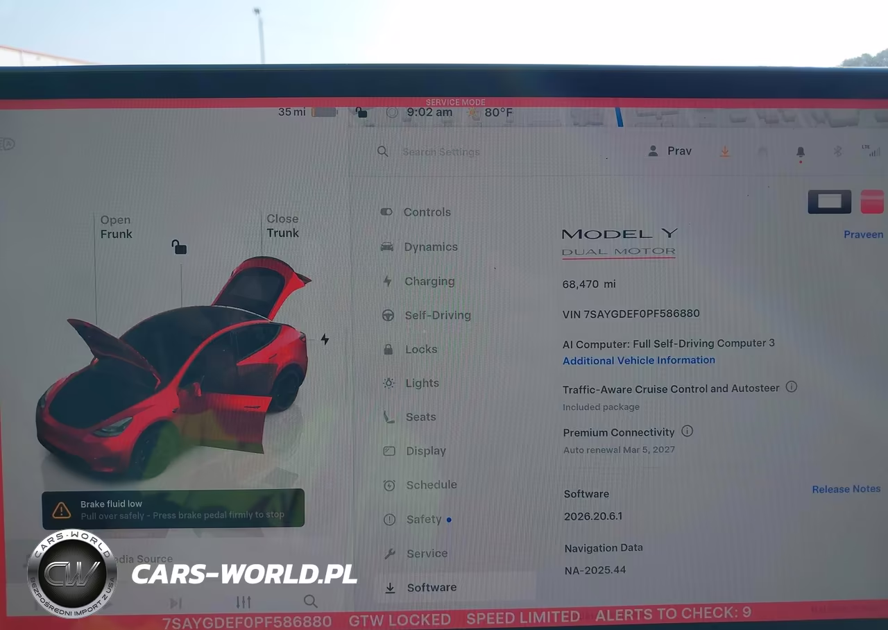 2023 Tesla Model Y Performance Dual Motor All-Wheel Drive VIN:7SAYGDEF0PF586880 - 7